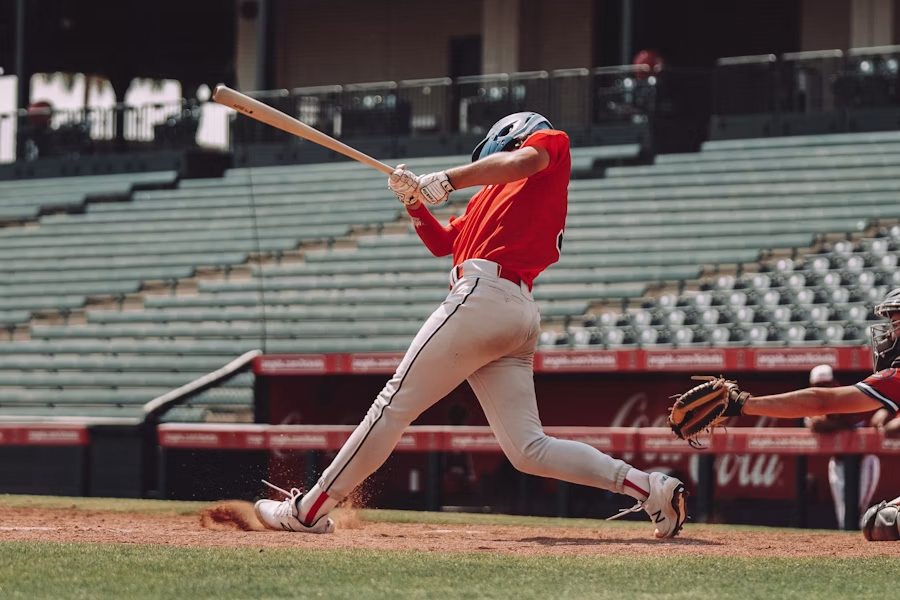 Player performing a controlled dry swing